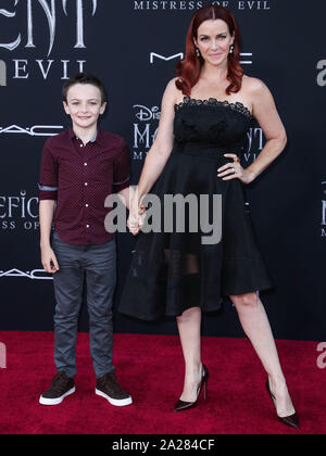 Hollywood, Vereinigte Staaten. 30 Sep, 2019. HOLLYWOOD, LOS ANGELES, Kalifornien, USA - 30. SEPTEMBER: Freddie voll und Annie Wersching bei der Weltpremiere von Disney's "aleficent: Herrin des Bösen' am El Capitan Theatre am September 30, 2019 in Hollywood, Los Angeles, California, United States. (Foto von Xavier Collin/Image Press Agency) Quelle: Bild Presse Agentur/Alamy leben Nachrichten Stockfoto