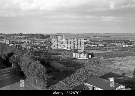 Umsiedleralltag im Emsland, 1945-1949. Von Tag zu Tag der Evakuierten in Ems region, 1945-1949. Stockfoto