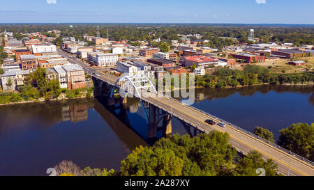 Die Alabama River Runs von Selma Graf Sitz von Dallas County Deep South USA Stockfoto