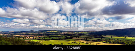 Panorama Landschaft von Claybank, Stokelsy, North Yorkshire, England, Großbritannien Stockfoto