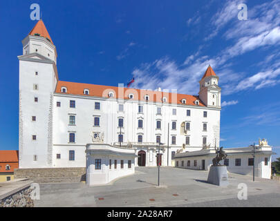 Die Burg von Bratislava - Bratislavsky hrad in Bratislava, Slowakei Stockfoto