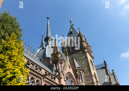Fassade von Schloss Drachenburg in Bonn, Deutschland Stockfoto