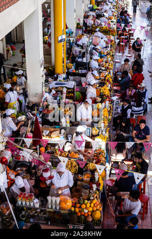 San Camilo Markt, Stadt Arequipa, Peru. Stockfoto