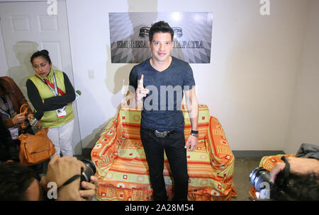 Yahir Othón Parra Durante su Concierto en El Palenque de la Feria de Leon Guanajuato el 16 de Enero del 2014.. (* Foto: TiradorTercero/NortePhoto*) Stockfoto