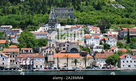 Herceg Novi antike Stadt in der Bucht von Kotor in Montenegro Stockfoto