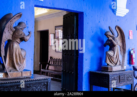 La Casa del Moral (1730), Stadt Arequipa, Peru, Südamerika. Stockfoto