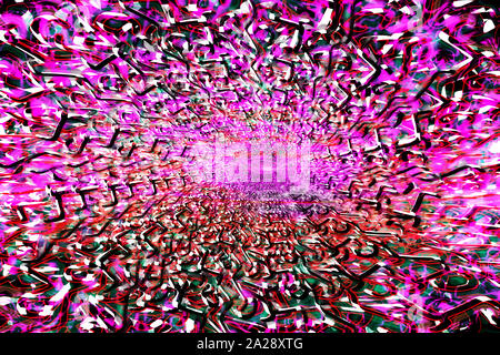 Eine abstrakte psychedelischen Hintergrundbild. Stockfoto