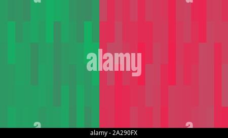 Einfache Rechtecke Hintergrund mit mäßiger Pink, Sea Green und crimson Farben. Stockfoto