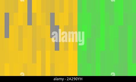 Einfache Rechtecke Hintergrund mit mäßiger Grün, leuchtend orange und grau Graue Farben. Stockfoto