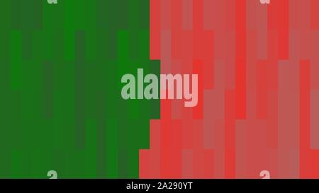 Einfacher block Hintergrund mit Forest Green, moderate red und crimson Farben. Stockfoto