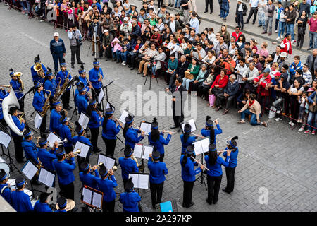 Band von jugendlichen Musiker in der Stadt Arequipa, Peru, Südamerika. Stockfoto