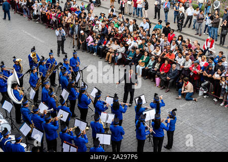 Band von jugendlichen Musiker in der Stadt Arequipa, Peru, Südamerika. Stockfoto