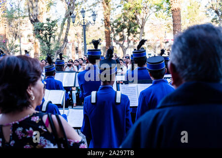 Band von jugendlichen Musiker in der Stadt Arequipa, Peru, Südamerika. Stockfoto