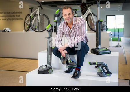 Nick Grau, Gründer von GTech, am Hauptsitz des Unternehmens in Worcester. Stockfoto