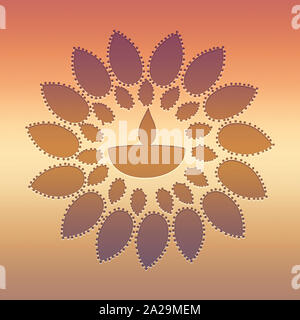 Ethnische festliche Grußkarte. Handarbeit Mandala Design für den Hintergrund. Premium ethnischen Grußkartenvorlage. Indische Happy Diwali festliche Karte drucken. Stockfoto