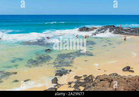 Champagne Pools, Great Sandy National Park, Fraser Island, Queensland, Australien, Stockfoto