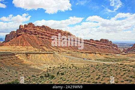 Red Cliffs in beschmutzt Wolf Canyon, Utah Stockfoto