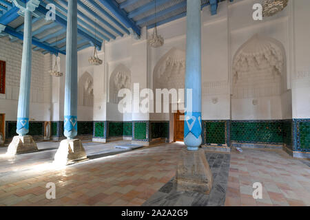 Samarkand, Usbekistan - Juli 11, 2019: Innenraum des Registan, im Herzen der antiken Stadt Samarkand des Timurid dynasty, jetzt in Usbekistan. Stockfoto