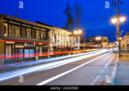 Takayama Altstadt in Gifu, Japan. Stockfoto