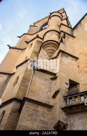 In Sarlat La Caneda - AM 08/26/2017 - Das malerische Dorf von Sarlat la Caneda in der Dordogne, Perigord Noir, Frankreich Stockfoto