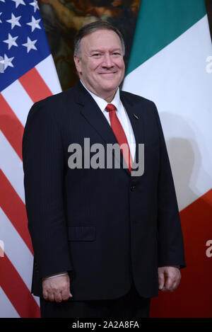 Rom, Italien. 01 Okt, 2019. Im Foto Michael (Mike) Pompeo Credit: Unabhängige Fotoagentur/Alamy leben Nachrichten Stockfoto