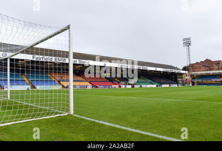 Die EFL Trophy Match zwischen Southend United und Brighton und Hove Albion unter 21 s bei Wurzeln Halle Southend, 01. Oktober 2019: Nur die redaktionelle Nutzung. Kein Merchandising. Für Fußball Bilder FA und Premier League Einschränkungen Inc. kein Internet/Mobile Nutzung ohne fapl Lizenz - für Details Kontakt Fußball Dataco Stockfoto