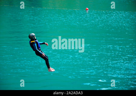 Frankreich, Tignes, flyboard Stockfoto