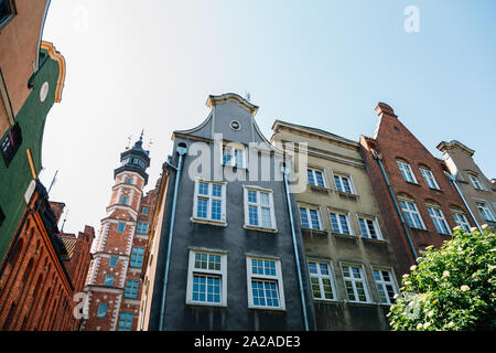 Altstadt mittelalterliche Bauten in Danzig, Polen Stockfoto