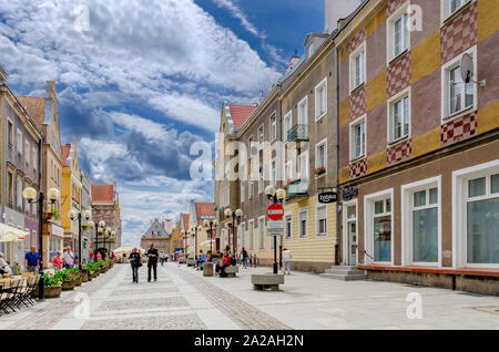 Olsztyn (dt.: Allenstein), Ermland - masurische Provinz, Polen. Staromiejska Straße. Stockfoto