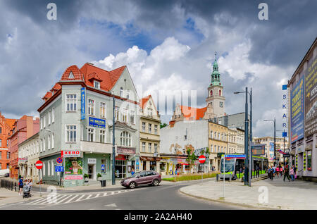 Olsztyn (dt.: Allenstein), Ermland - masurische Provinz, Polen. Jednosci Slowianskiej PLAZA. Stockfoto