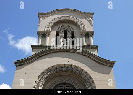 Alexander Nevski Serbisch-orthodoxe Kirche außen, Belgrad, Serbien. Stockfoto