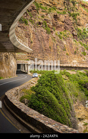 Beeindruckende Straße rund um das Kap der Guten Hoffnung in Südafrika Stockfoto