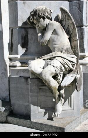 Engel schlafen in La Recoleta Buenos Aires Stockfoto