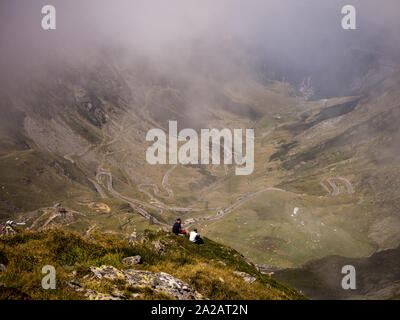 Transfagarasan Straße im Hochgebirge Rumänien Stockfoto