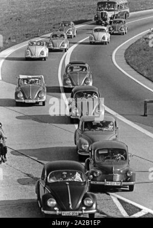 Autobahnzufahrt in München. Stockfoto