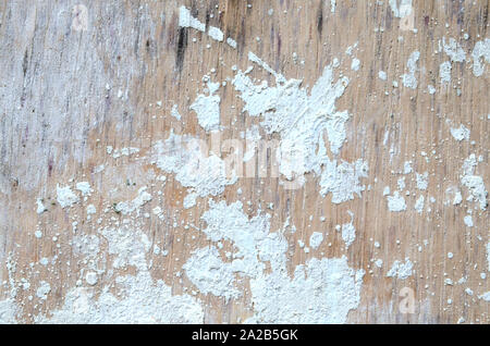 Alten Holzwand mit verwitterten Lack Stockfoto