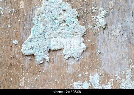 Alten Holzwand mit verwitterten Lack Stockfoto