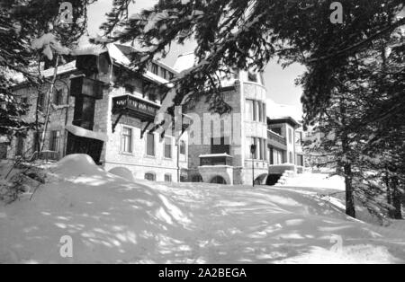 Außenansicht des Hotels "Badrutt's Palace" in St. Moritz. Stockfoto