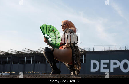 RuPaul Drag Race UK RuVeal an der Manchester Pride Live 2019 Stockfoto