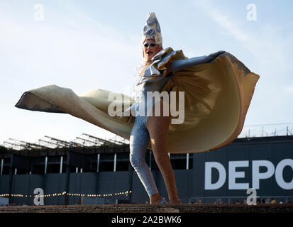 RuPaul Drag Race UK RuVeal an der Manchester Pride Live 2019 Stockfoto