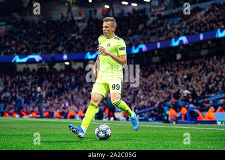 Manchester, Großbritannien. 01 Okt, 2019. Während der UEFA Champions League zwischen Manchester City und Dinamo Zagreb an der Etihad Stadium, Manchester, England am 1. Oktober 2019. Foto von James Gill. Credit: PRiME Media Images/Alamy leben Nachrichten Stockfoto