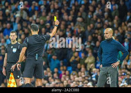 Manchester, Großbritannien. 01 Okt, 2019. Während der UEFA Champions League zwischen Manchester City und Dinamo Zagreb an der Etihad Stadium, Manchester, England am 1. Oktober 2019. Foto von James Gill. Credit: PRiME Media Images/Alamy leben Nachrichten Stockfoto