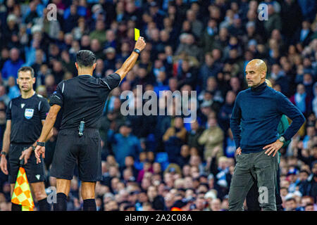 Manchester, Großbritannien. 01 Okt, 2019. Während der UEFA Champions League zwischen Manchester City und Dinamo Zagreb an der Etihad Stadium, Manchester, England am 1. Oktober 2019. Foto von James Gill. Credit: PRiME Media Images/Alamy leben Nachrichten Stockfoto