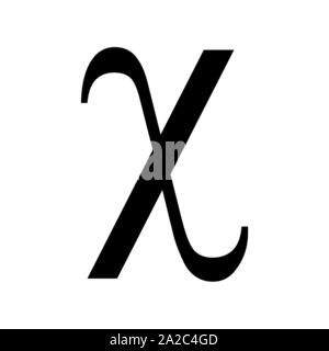 Chi griechische Zeichen Stock Vektor