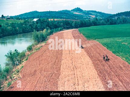 Farbszene während der Weltwirtschaftskrise in den Vereinigten Staaten, 1940. Kostenlose Bibliothek des Kongresses. () Stockfoto