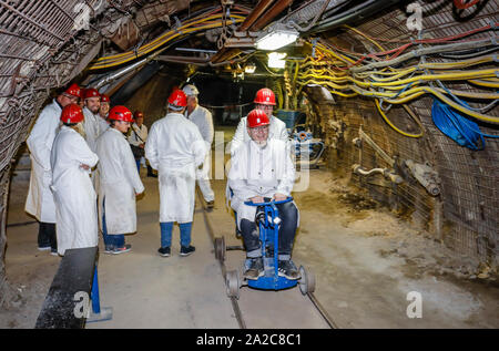 Recklinghausen, Ruhrgebiet, Nordrhein-Westfalen, Deutschland - Steinkohle Erlebnis Bergwerk Recklinghausen, die Ausbildung meine Recklinghausen wird groß sein Stockfoto