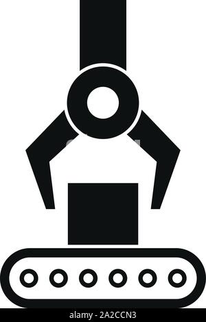 Karton Montageband Symbol. Einfache Abbildung: Karton Montageband vektor Symbol für Web Design auf weißem Hintergrund Stock Vektor