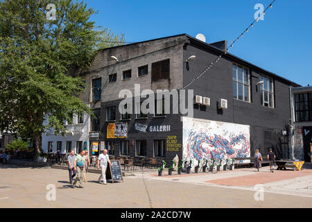 Die Außenseite des Telliskivi Kunstgalerie in Telliskivi kreative Stadt Tallinn, Estland Stockfoto