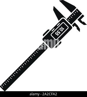 Klempner Measurement Tool Symbol. Einfache Abbildung der Klempner Measurement Tool vektor Symbol für Web Design auf weißem Hintergrund Stock Vektor