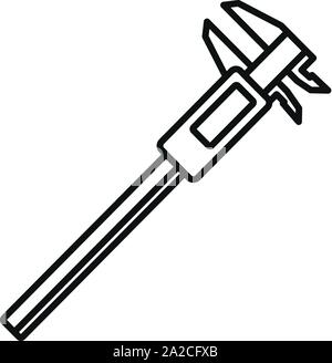 Klempner Measurement Tool Symbol. Umrisse Klempner Measurement Tool vektor Symbol für Web Design auf weißem Hintergrund Stock Vektor